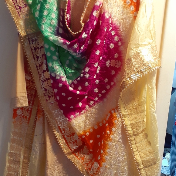 Pakistani Indian designer kurta set - Picture 3 of 5